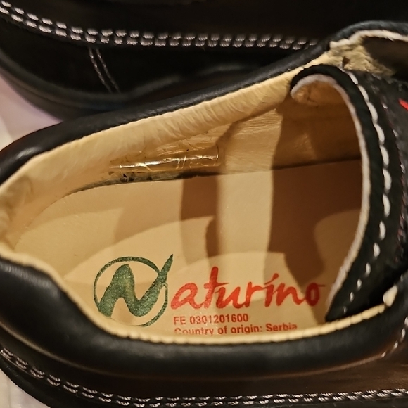 Naturino Black Kids Dress Shoes with Velcro - Picture 4 of 11